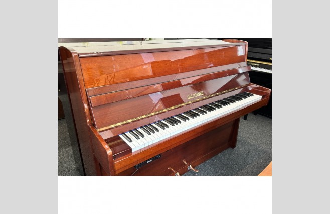 Bluthner Polished Mahogany 110 Upright Silent Piano, Used - All Inclusive Premium Package (SN:143037) - Image 1